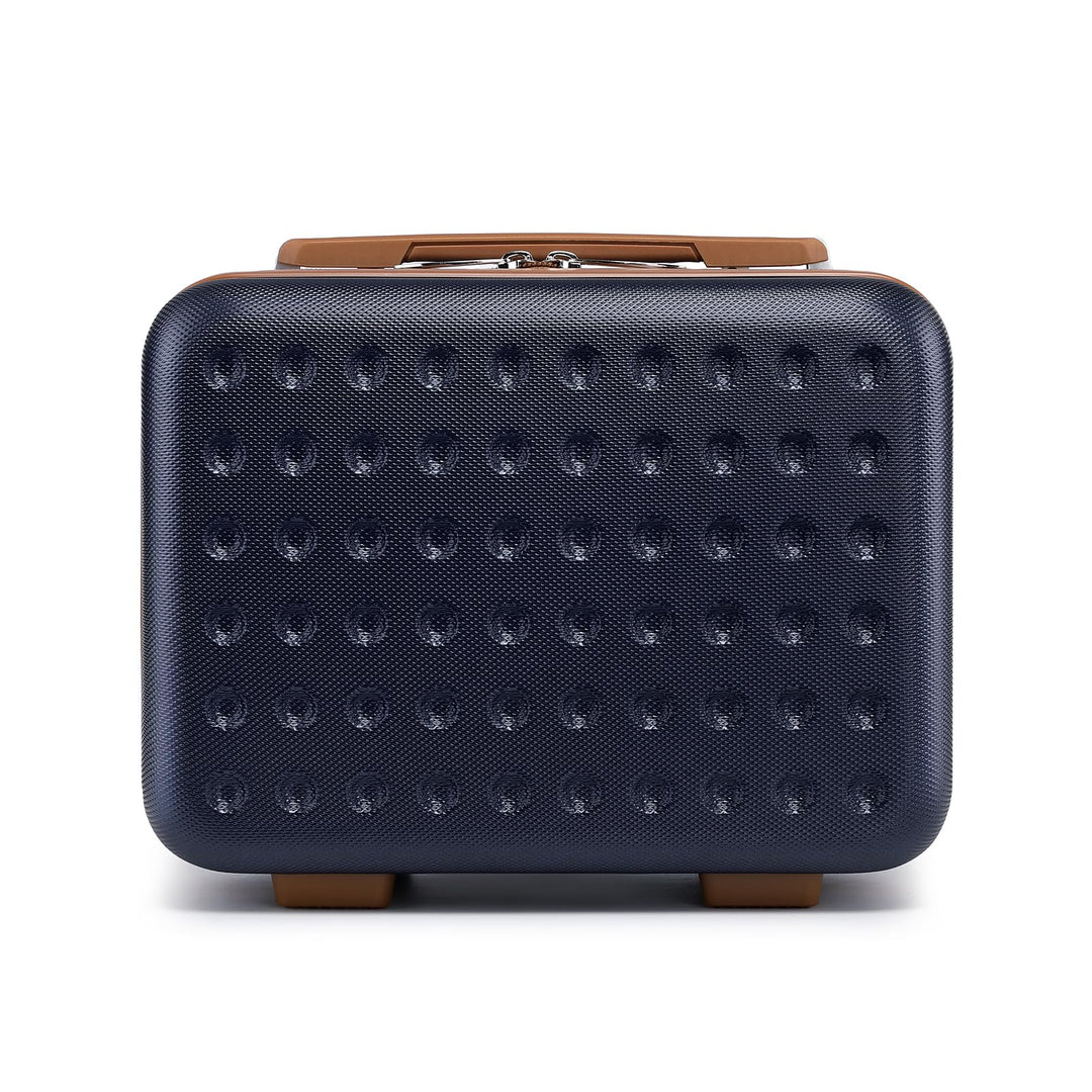 KONO Kosmetikkoffer Schminkkoffer Koffer Beauty Case 31 x 22 x 18 cm,Blau Blau Beauty Case (31 cm),