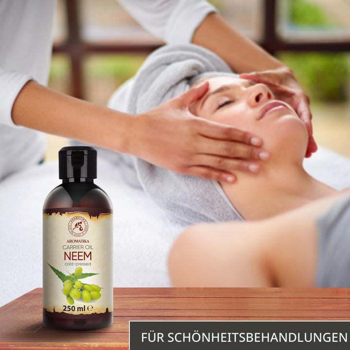 Neemöl 250ml - Neem Öl - Azadirachta Seed Oil - Natürliches und Reines - Kaltgepresstes Reine Unraff