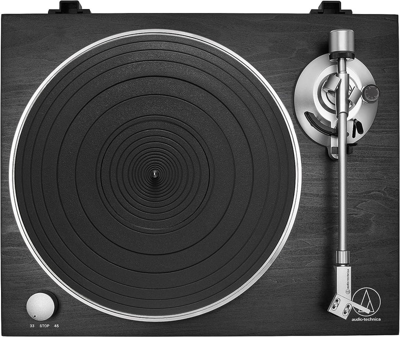 Audio-Technica LPW30 Manueller Plattenspieler mit Riemenantrieb Schwarz Black Single, Black Single