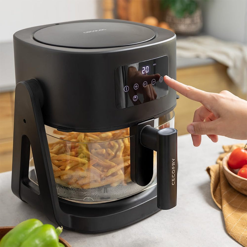 Cecotec Heissluftfritteuse ohne Öl, 4,5 L Air Fryer Cecofry Flip&Grill 4500. 1500 W, 3 in 1: Fritteu