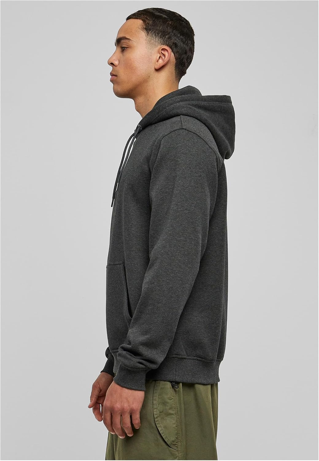 Urban Classics Herren Basic Terry Hoody S Charcoal, S Charcoal
