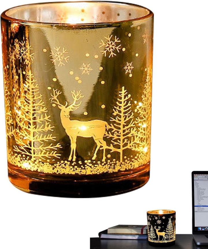 Weihnachten Duftkerzen Geschenk | Weihnachten Rentier Dekor Rauchfreie Kerzen Duft | Romantische Wei