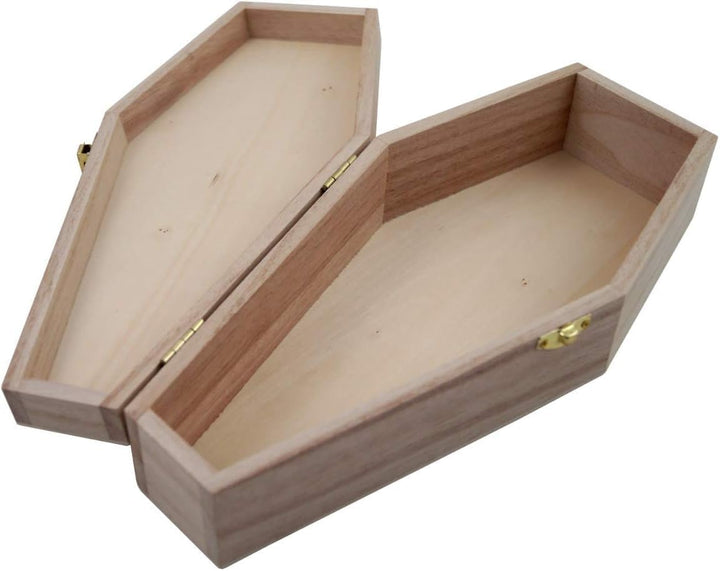 petbye Holz Kleintiersarg Natur belassen - Grösse S Tiersarg mit festem Metallverschluss Haustier Be