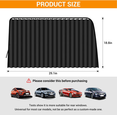 ZATOOTO Auto-Seitenfenster-Sonnenschutz – magnetischer Sichtschutz Sonnenschutz Fenstervorhang hält