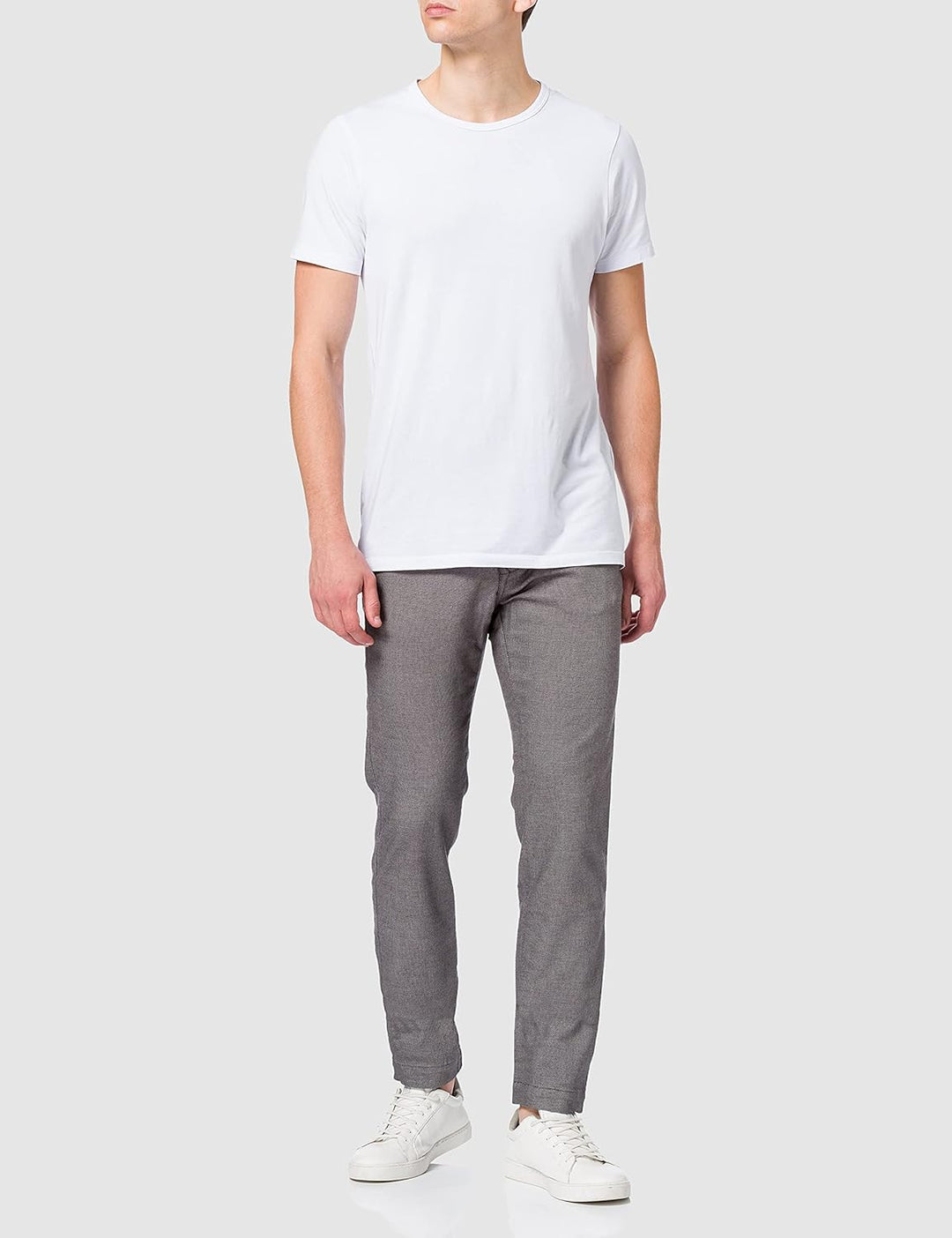 Pierre Cardin Herren Chino Futureflex Lyon | Männer Hose | Tapered Fit 30W / 32L Grau, 30W / 32L Gra