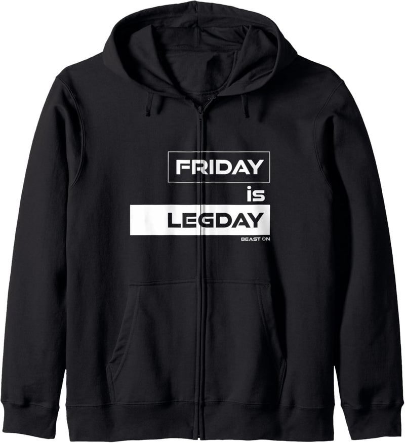 Friday is Legday | Training GYM Motivation Fitness Sprüche Kapuzenjacke