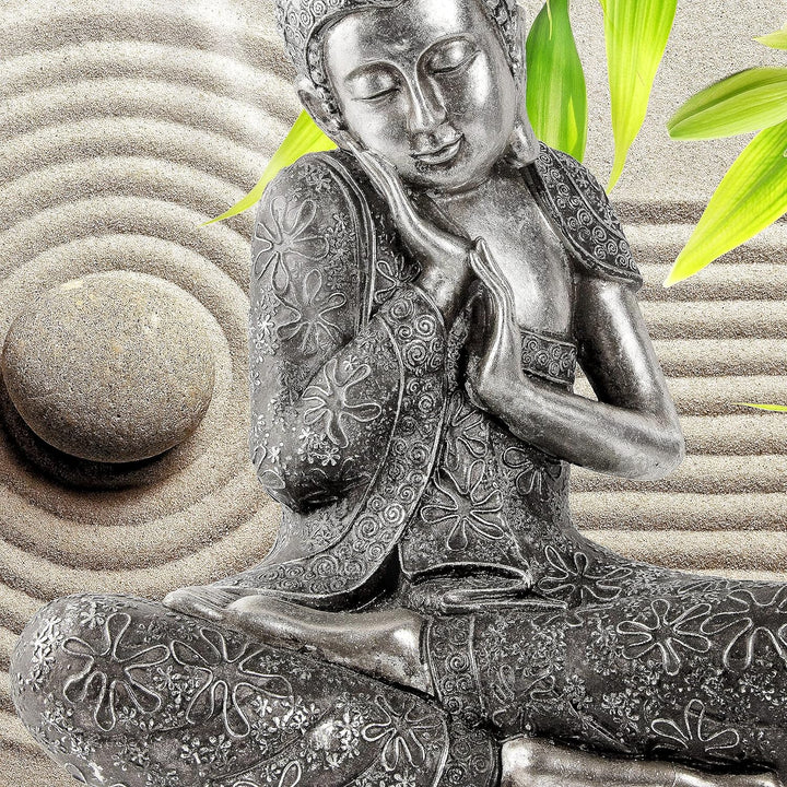 Runa Art Wandbilder Buddha Feng Shui 5 Teilig Bild auf Vlies Leinwand Deko Wohnzimmer Schlafzimmer L