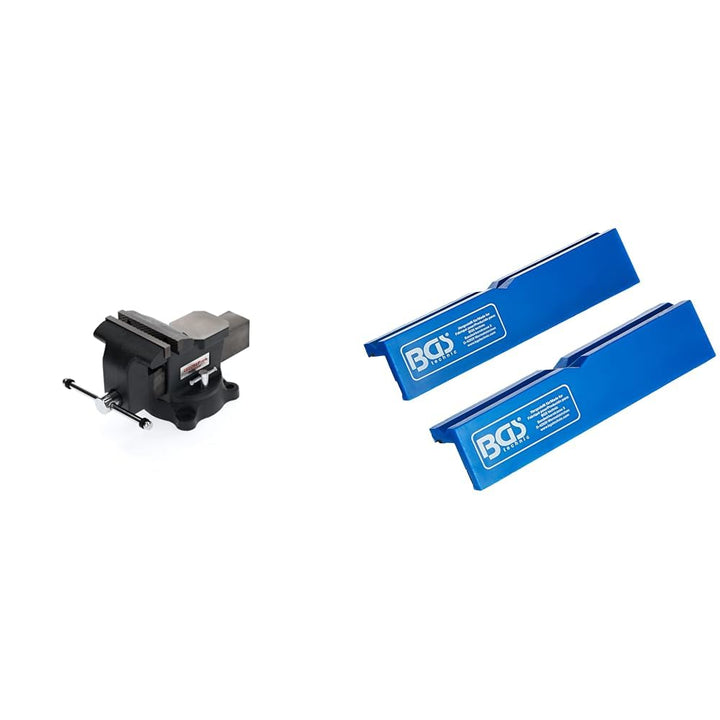 GEDORE red Parallel-Schraubstock mit Amboss & BGS 3046 | Schraubstock-Schutzbacken | 2-tlg. | Kunsts