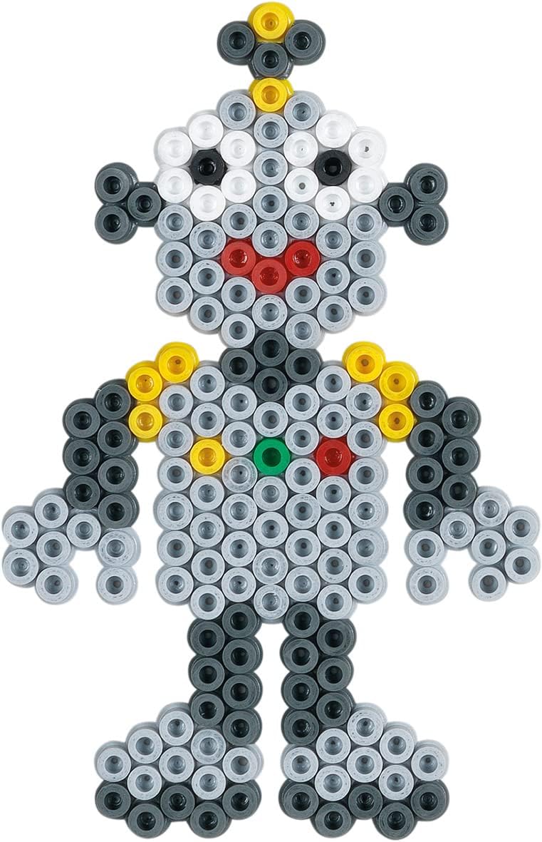 Hama Perlen 3072 Geschenk-Set mit Box mit ca. 7.200 bunten Midi Bügelperlen mit Durchmesser 5 mm, Mo