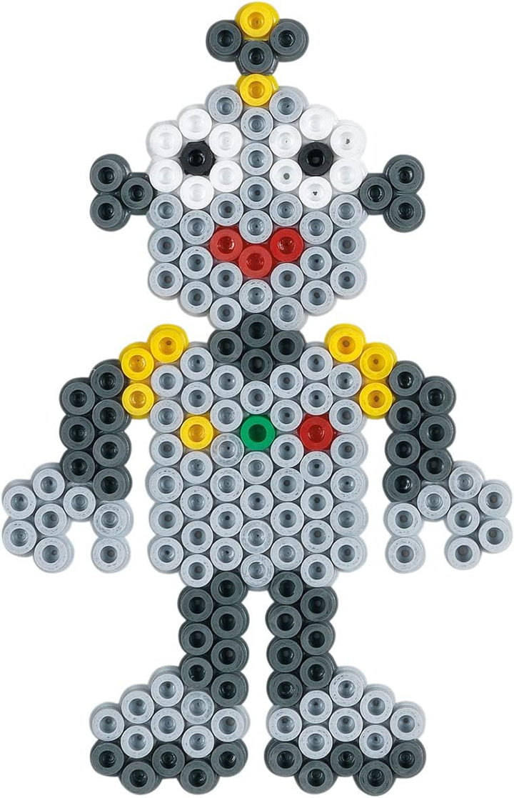 Hama Perlen 3072 Geschenk-Set mit Box mit ca. 7.200 bunten Midi Bügelperlen mit Durchmesser 5 mm, Mo