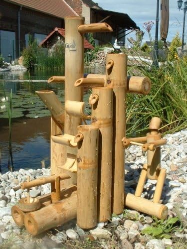 Bambus-Wasserspiel Wasserfall Brunnen Gartendekoration Teich Deko #2, #2