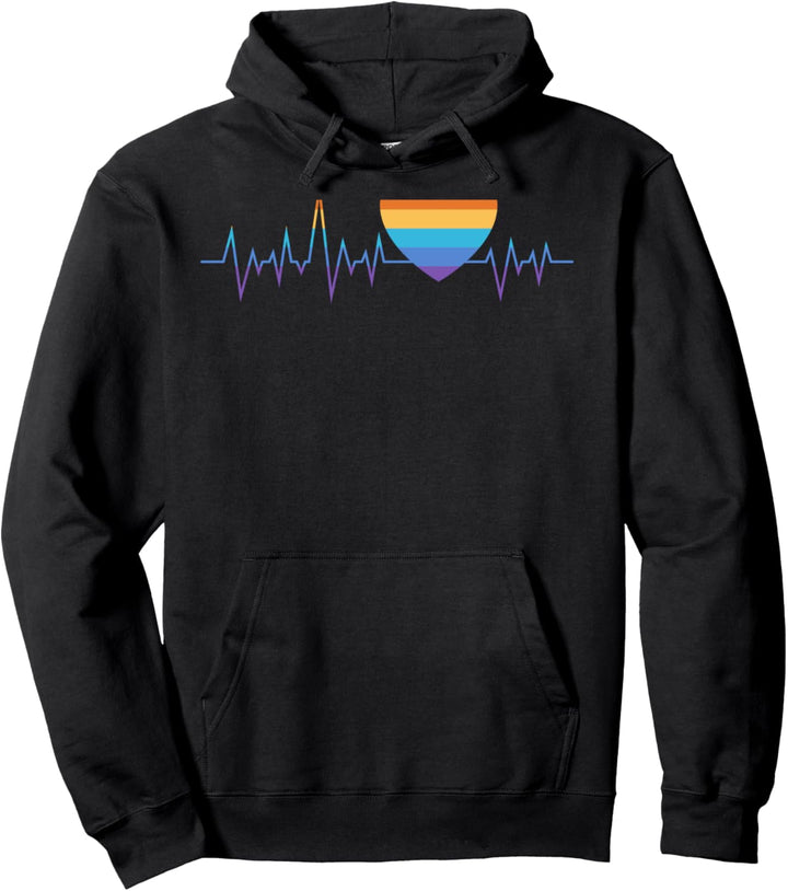 Herzschlag Schwul Homo Outfit LGBT Gay Homosexualität Pullover Hoodie