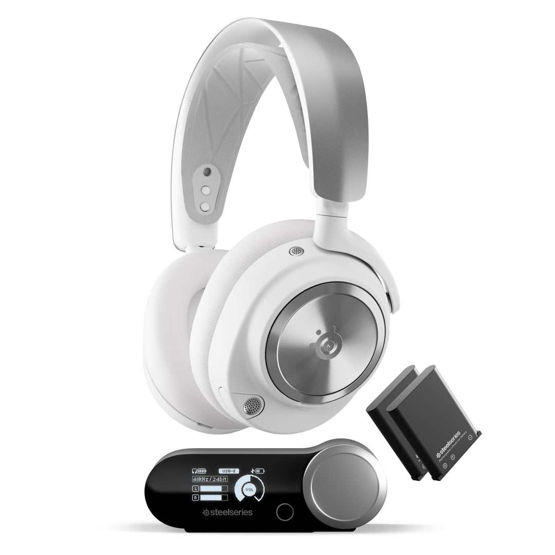 SteelSeries Arctis Nova Pro Wireless Gaming-Headset – Multi-System – Magnetische Neodym-Treiber – Ac