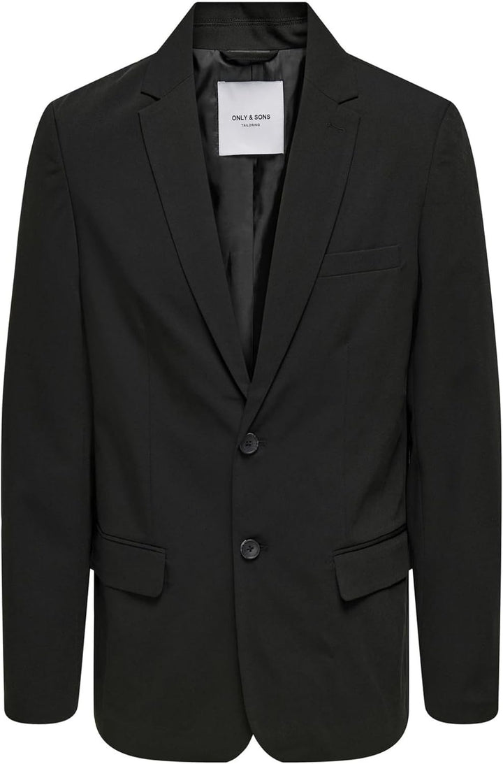 ONLY & SONS Male Blazer Slim Fit Reverskragen Blazer 54 Schwarz, 54 Schwarz
