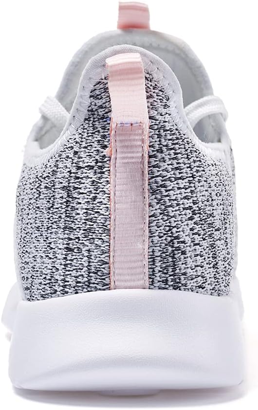 ALEADER Damen Energycloud Leichte Slip On Walking Laufschuhe 37.5 EU 1 Weiss Grau, 37.5 EU 1 Weiss G