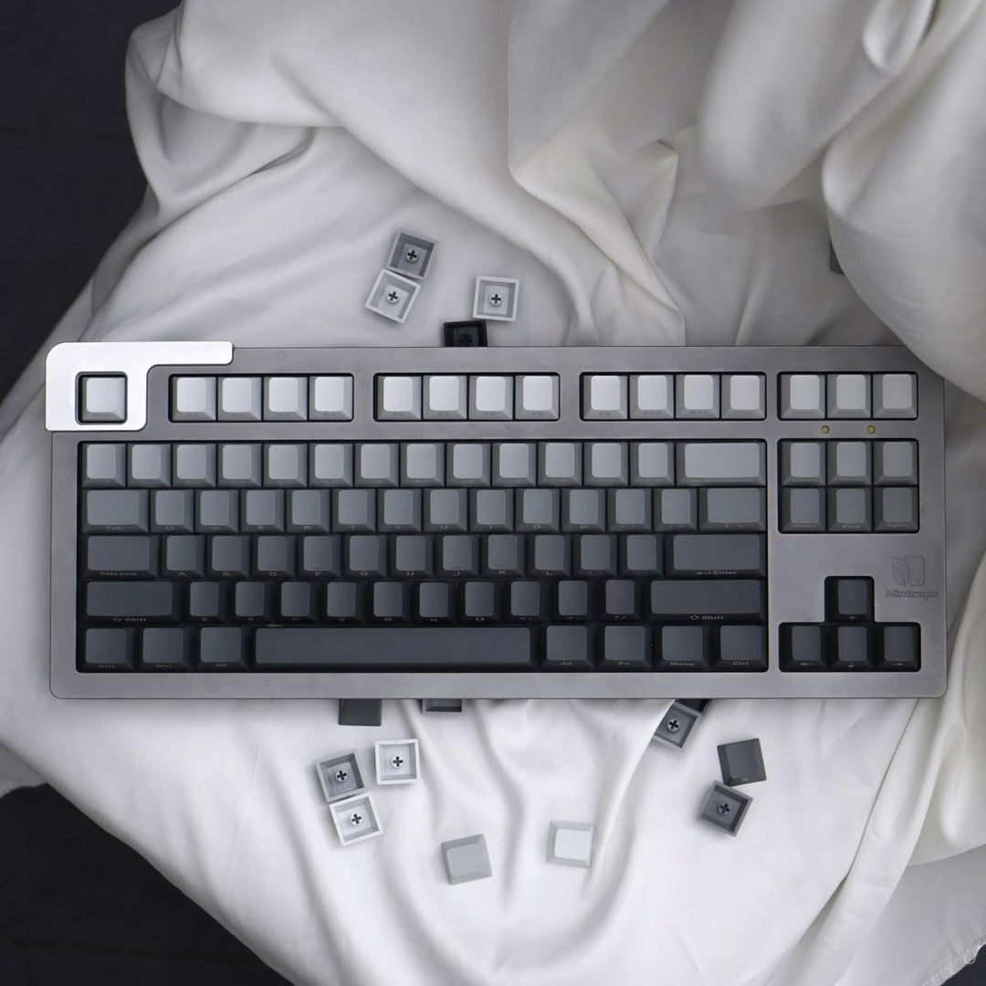 125 Tasten Gradient Grau Keycaps PBT Dye Sub Cherry Profil Tastenkappen Set Fit für Cherry Mx Schalt