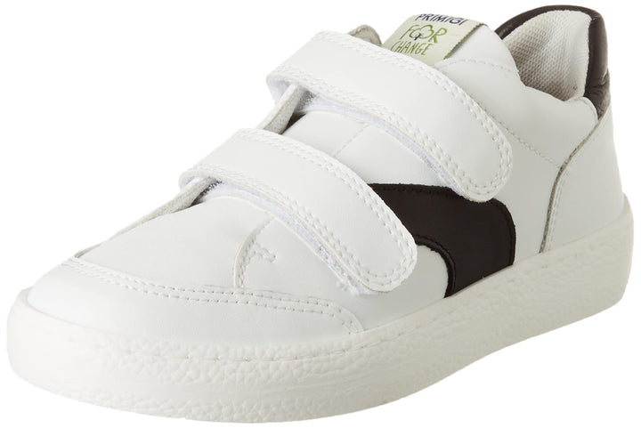 PRIMIGI Unisex Kinder Pun 19200 Sneaker 28 EU Bianco Nero, 28 EU Bianco Nero