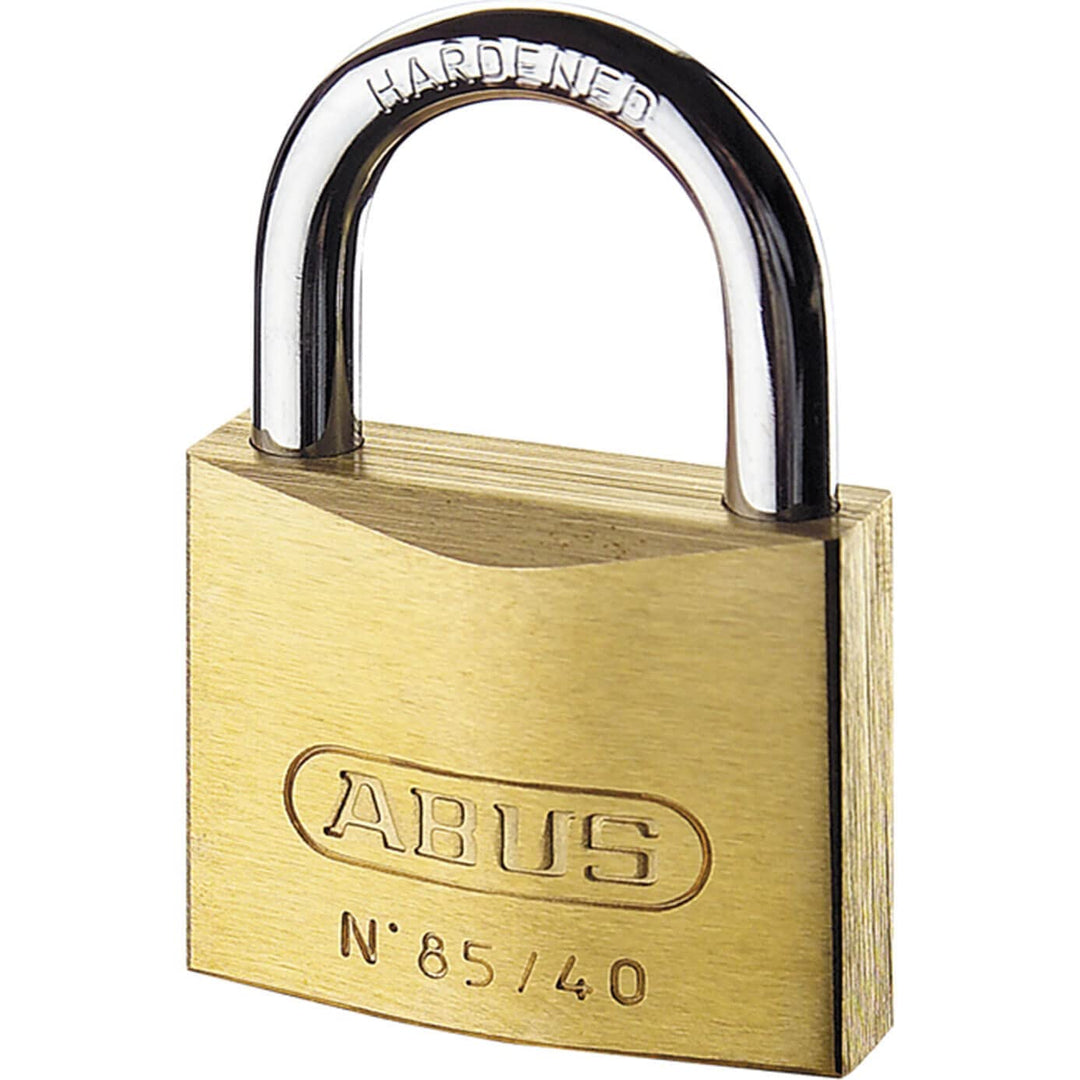 ABUS Vorhängeschloss Messing 85/70 gl.-0121 - gleichschliessend - für Kellertüren, Schuppen u. v. m.