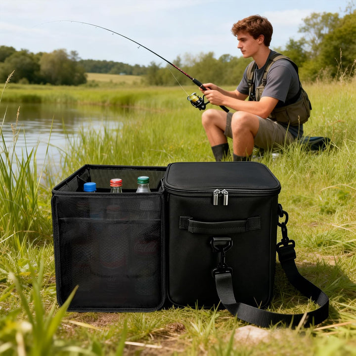 Kühltasche Isoliertasche Schwarz für Bogg Bag Strandtasche, Thermotasche Nass Trockentrennung Pickni
