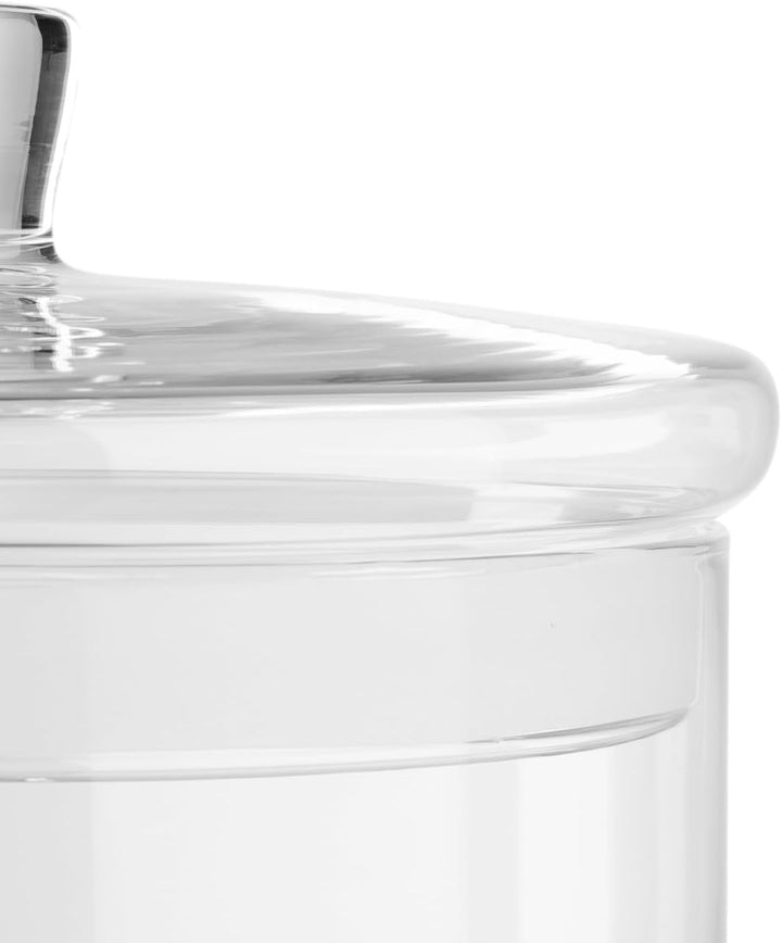 Herz & Heim® Keksdose mit Gravur aus Glas mit Deckel
