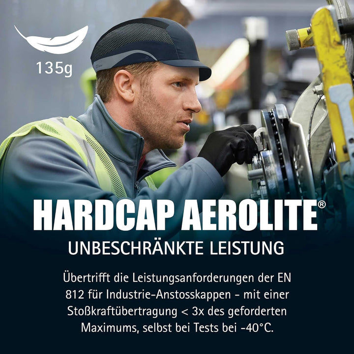 JSP HardCap Aerolite 5cm kurzer Schirm - Marineblau (AAF000-002-100)