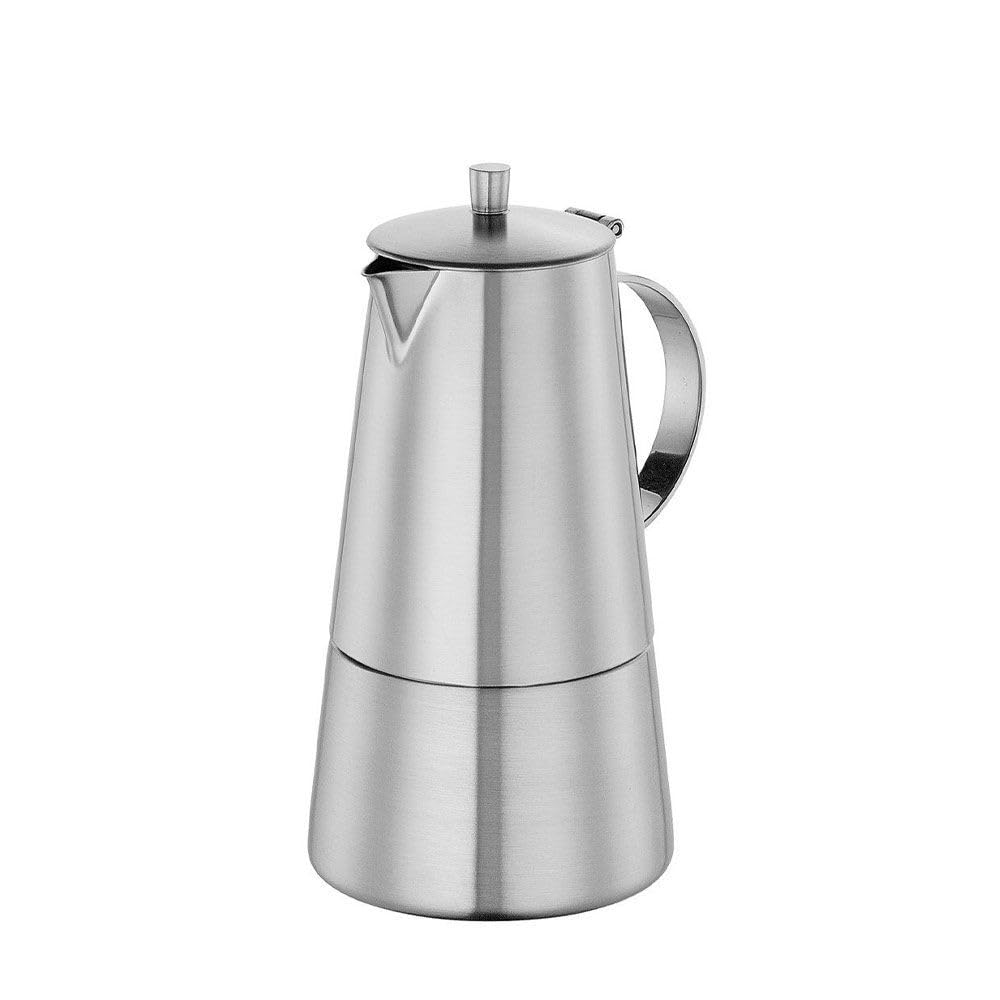 Cilio 202304 Espressokocher Modena, 6 Tassen, Edelstahl, Induktion geeignet