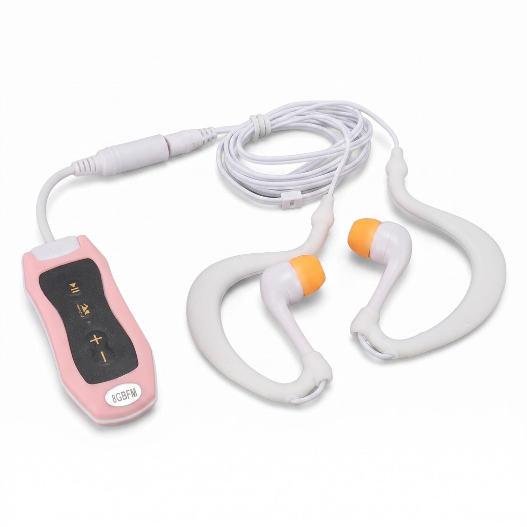 Ohrhörer-Unterwasser-MP3-Player, Wasserdichter Streaming-Musikplayer mit Kopfhörer Zum Schwimmen, Ta