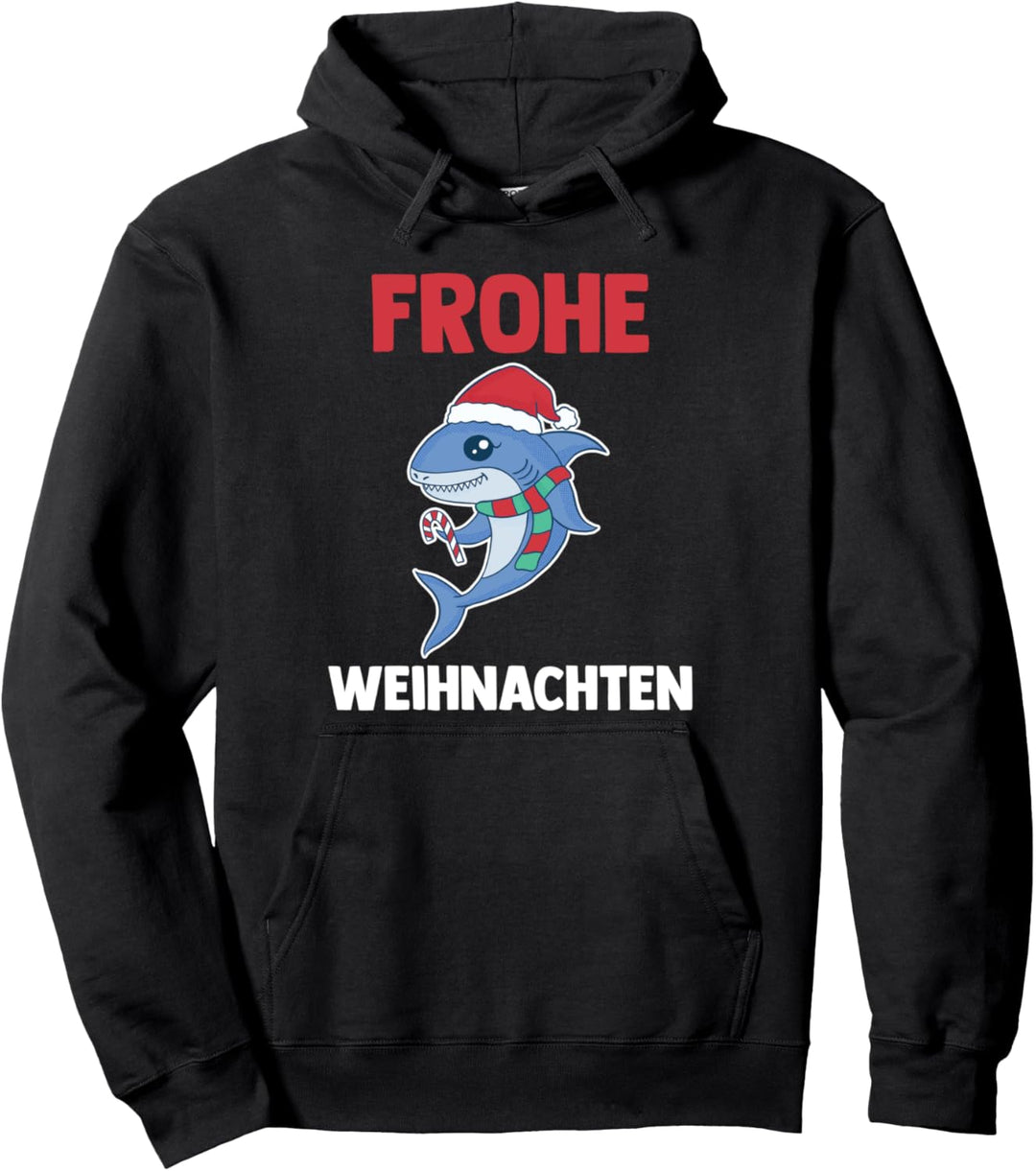 Weihnachts Hai Frohe Weihnachten Pullover Hoodie