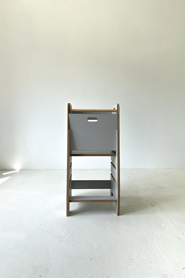 Lernturm aus Holz extra sicher | Montessori Küchenhelfer | Küchenhelfer | Verstellbare Plattform | K