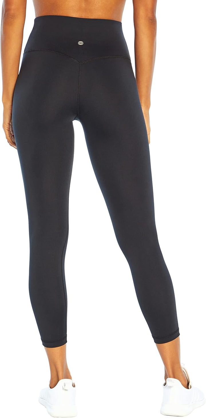 Balance Collection Womens Damen Easy High Rise Ankle Leggings M Schwarz, M Schwarz