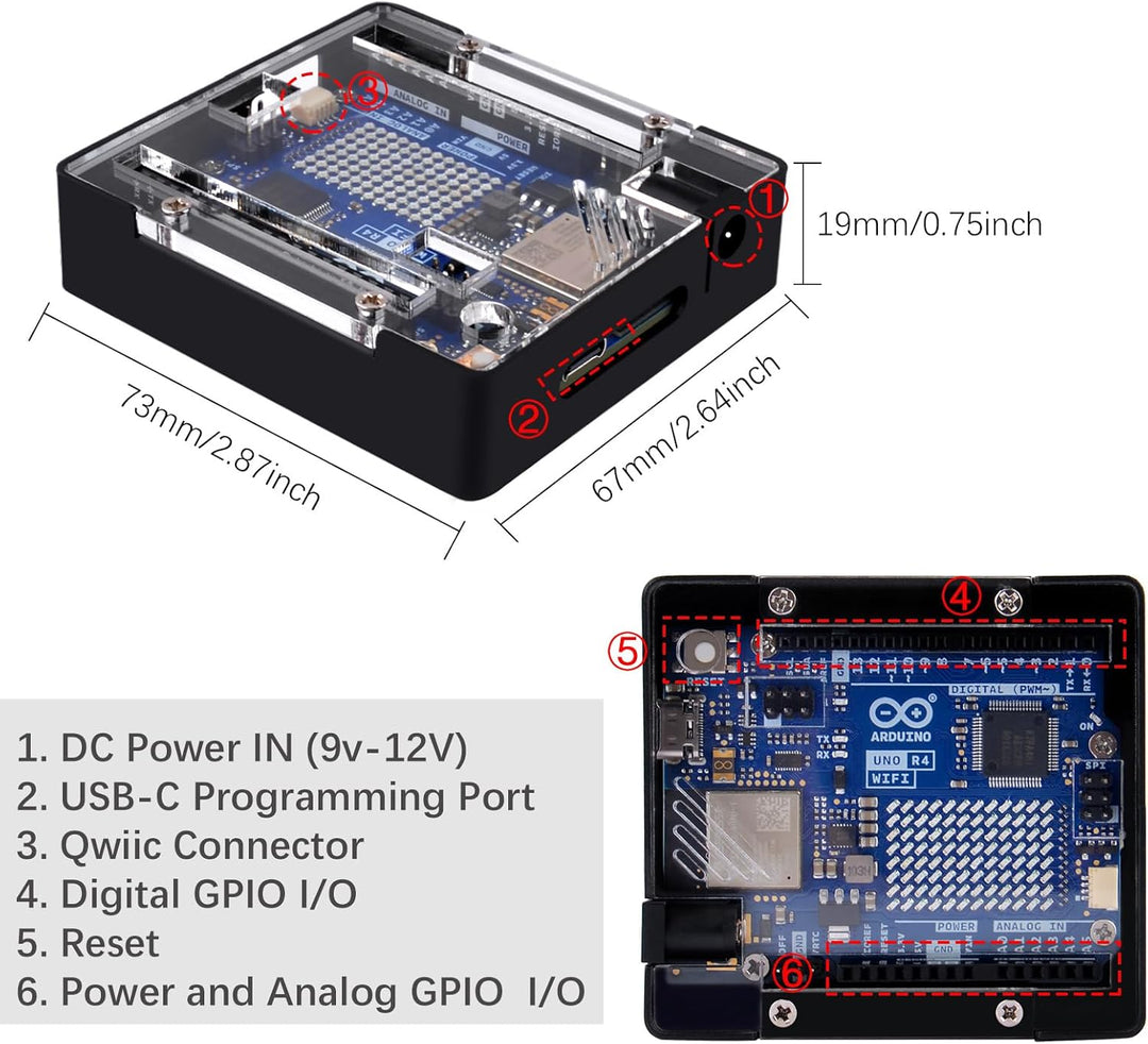 GeeekPi Studenten-Starter-Kit für Arduino UNO R4 WiFi mit offizieller UNO R4 WiFi-Karte, Metallgehäu
