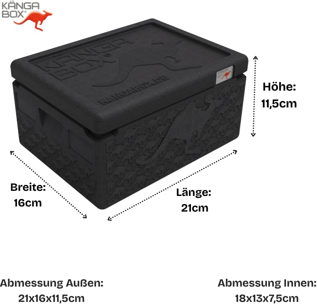 Mini Thermobox kalt & warm 1,5L – Ideal als Lunchbox oder Brotdose - Ultraleicht & perfekt schliesse