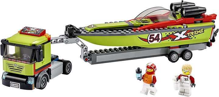 Lego 60254 City Great Vehicles Rennboot-Transporter