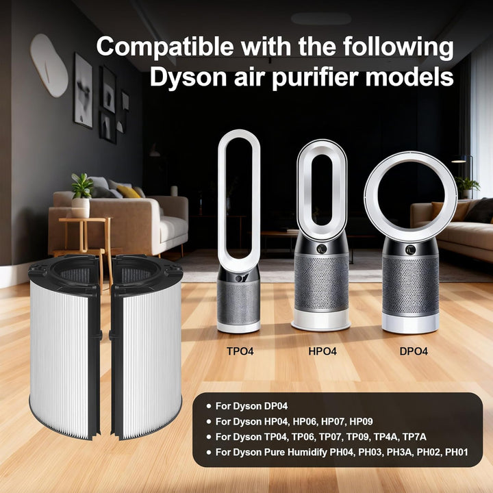 Ersatzfilter für Dyson Luftreiniger für Dyson Hot and Cool, HP04 TP04 DP04 PH04 HP09 TP09 HP07 TP07