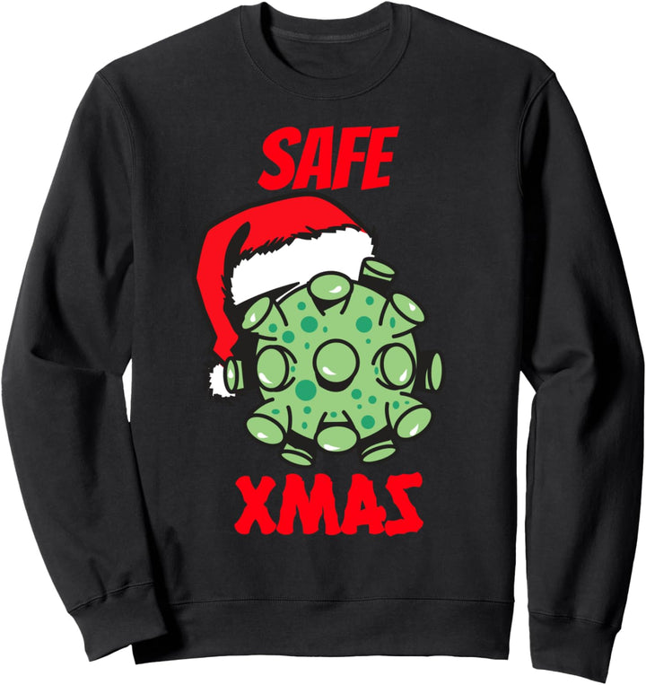 Lustige sichere Weihnachten Santa Weihnachten Sweatshirt