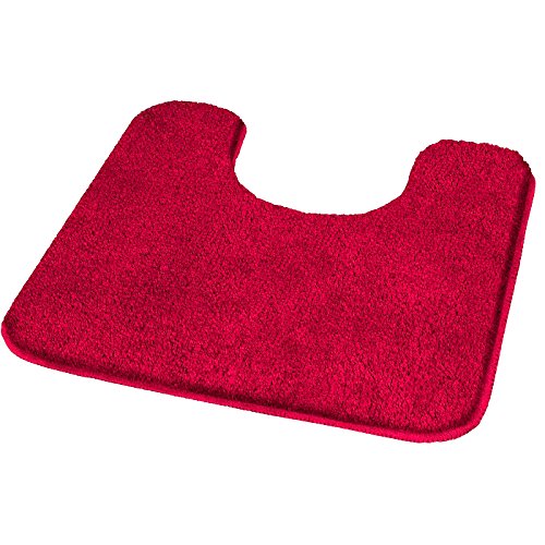 Kleine Wolke 5502451150 Rumba Badteppich WC Polyacryl rot 50 x 50 cm 50 x 50 cm (Rechteckig), 50 x 5