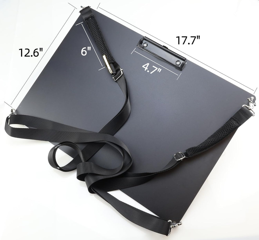 Aluminium-Klemmbrett, A4-Grösse (24,1 x 32,4 cm), zwei Clip-Klemmbretter mit 160 cm verstellbarem Sc