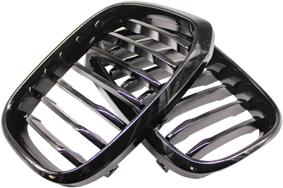 HZTWFC Auto Fronthaube Nierengitter glänzend schwarz einzelne Lamelle für BMW X3 X4 G01 G02 2018 201