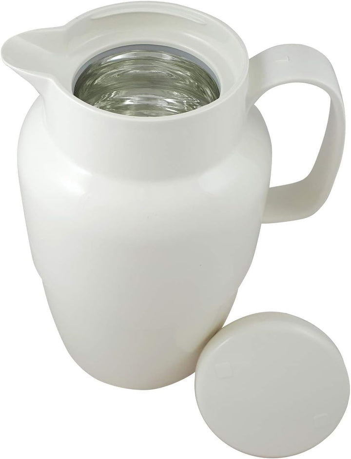 Helios Mondo Kunststoff-Isolierkanne, weiss, 2 Liter 2,0 Liter Weiss, 2,0 Liter Weiss