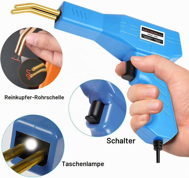 150W Kunststoff Schweissgerät, Auto-Stossstangen-Riss-Reparatur-Set, 800 Stck heisse Hefter kunststo
