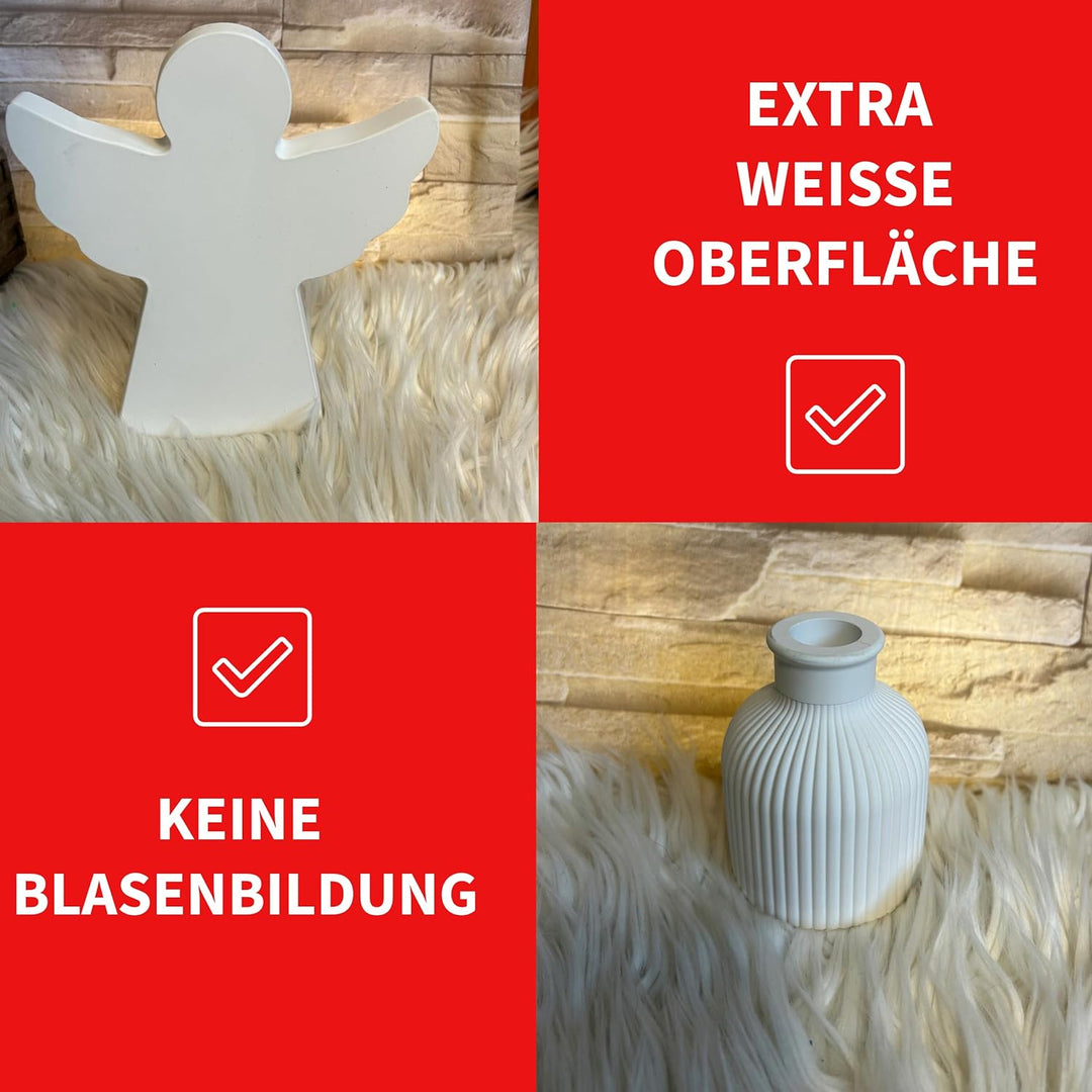 KERAflott Reliefgiesspulver weiss 10 kg Sack, Erwachsene (2 x 5kg)