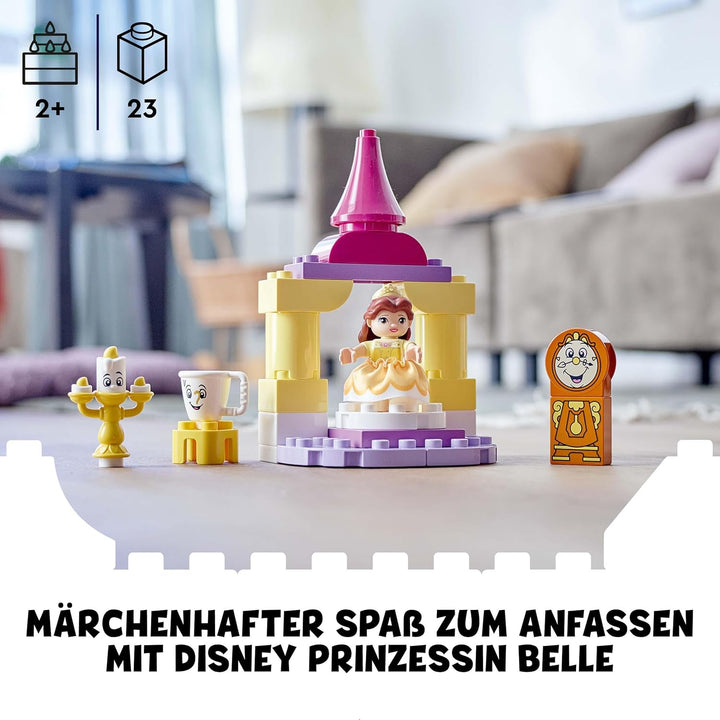 LEGO 10960 DUPLO Belles Ballsaal, Die Schöne und das Biest, Schloss und Prinzessinnen-Spielzeug für