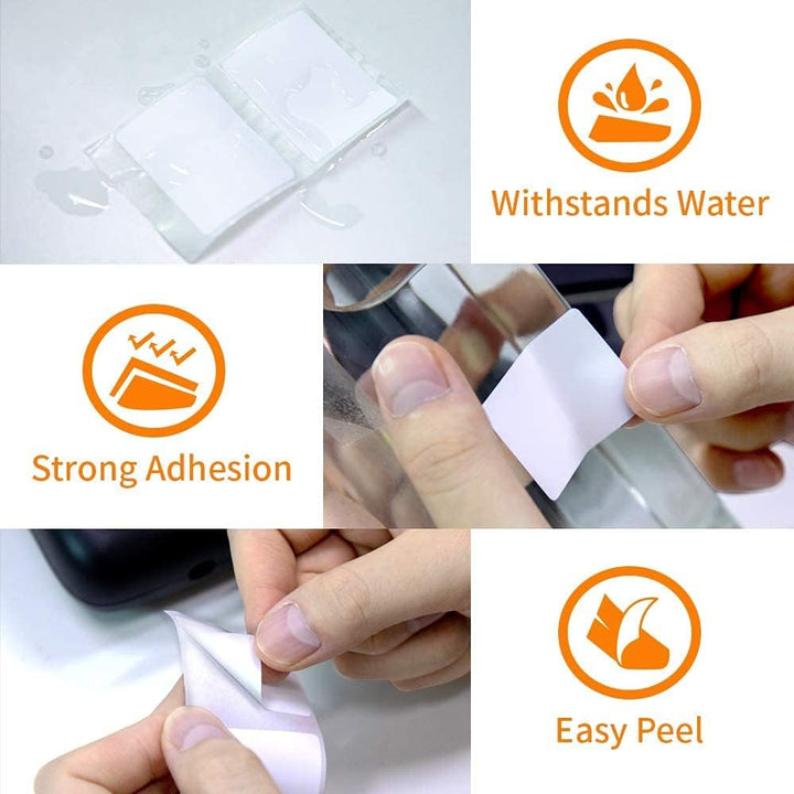 6 Rollen Phomemo M120/M110 Etiketten, 1.57"x 1.18" (40 x 30 mm) Thermoetikettenpapier für Phomemo M1