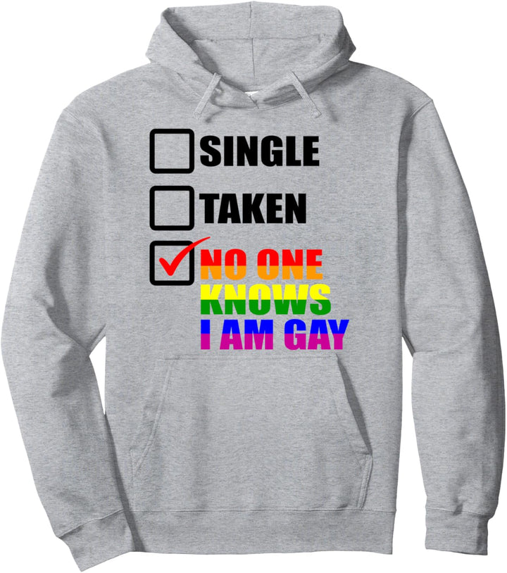 No One Knows I'm Gay LGBT Pride Gay Pride Month LGBTQ Flagge Pullover Hoodie