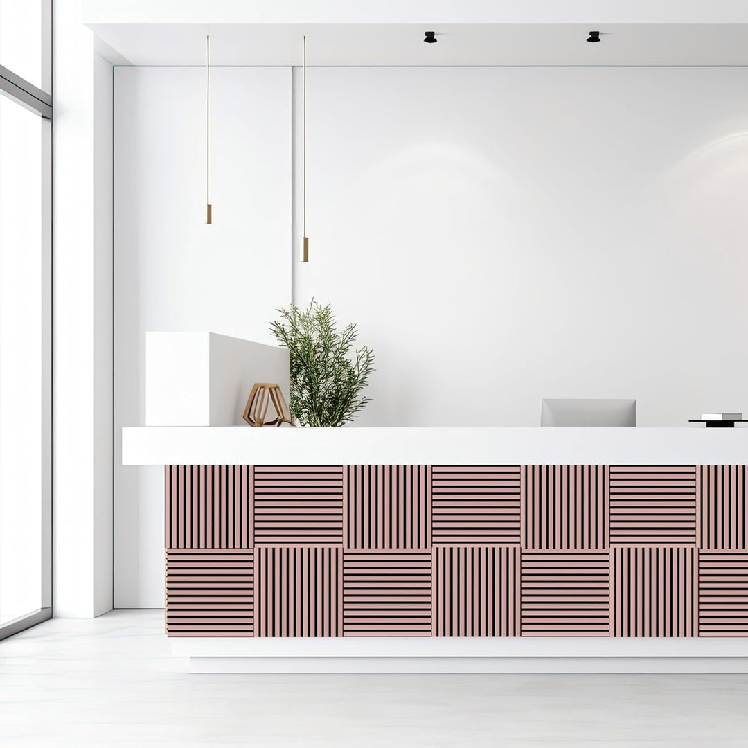 Akustikpaneele | Farbe: Pastell Lachs | Wandpaneele in verschiedenen Formaten | Deko Wohnzimmer | Wa