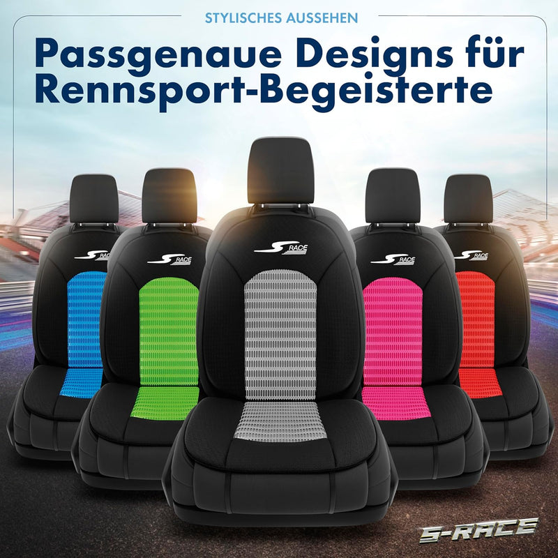 Walser Car Comfort Auto-Sitzauflage S-Race, Auszeichnung Sehr Gut* Autositzauflage, Sitzkissen-PKW,