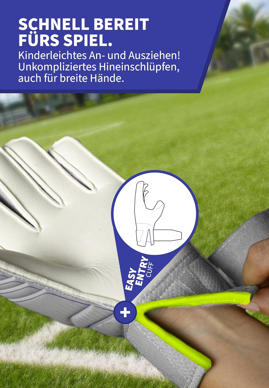 Reusch Jungen Attrakt Finger Support Junior Unisex Torwarthandschuhe mit Aussennaht Schnitt und Grip