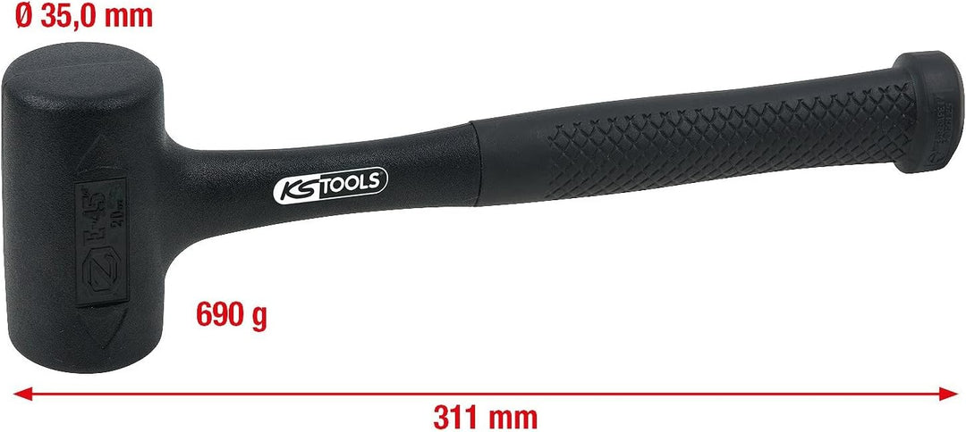 KS Tools 140.5254 Rückschlagfreier Schonhammer, 560g