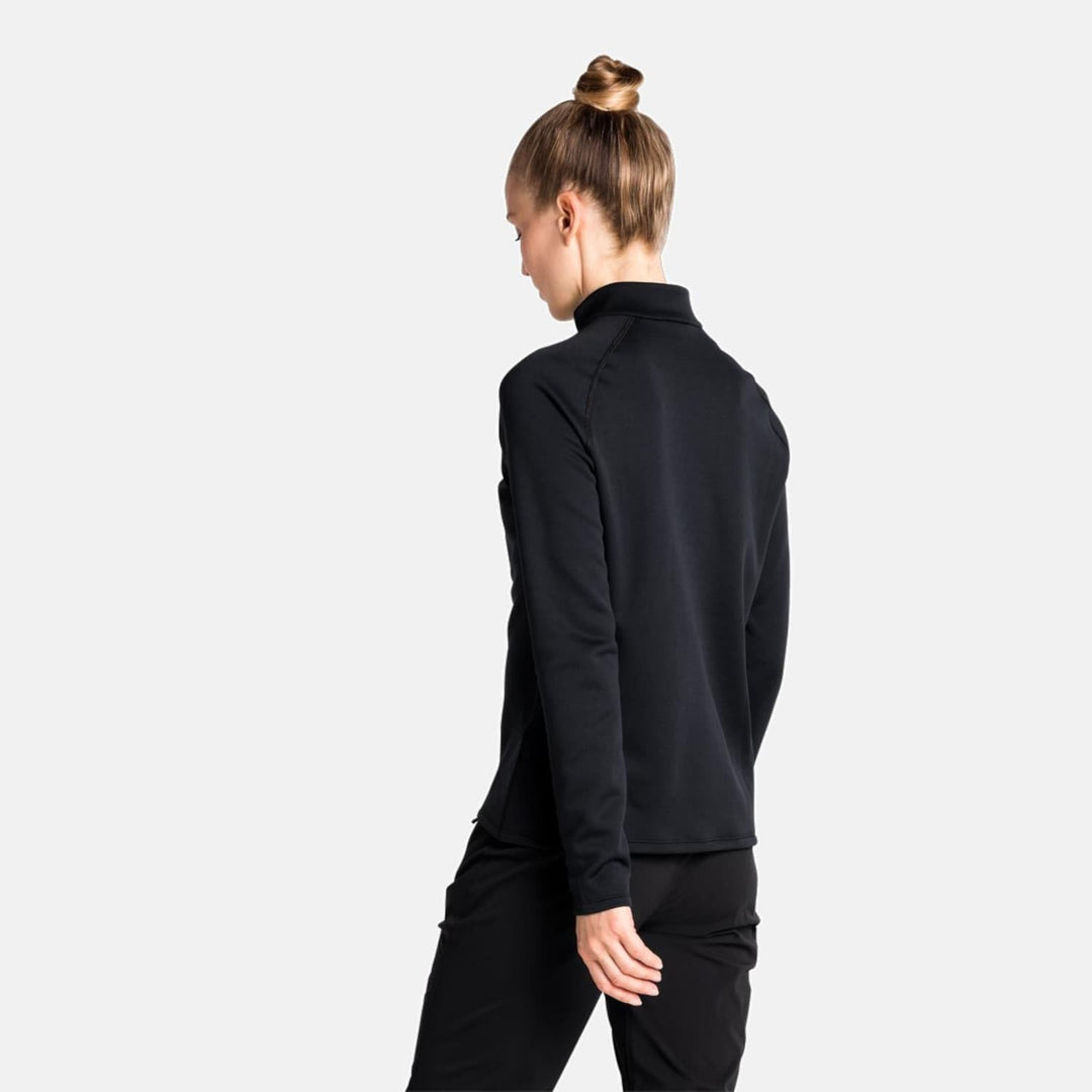 Odlo Damen Besso_542471 Mid Layer mit Reissverschluss XS Schwarz, XS Schwarz