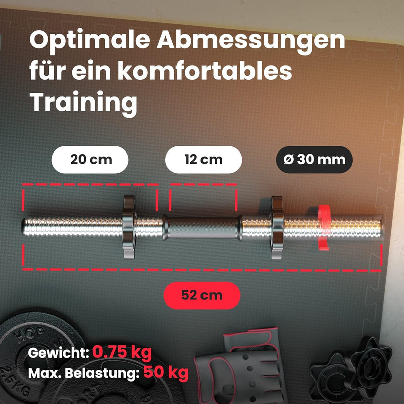 Hop-Sport Hantelbank Kraftstation 1065 mit Lang-, Curl- & Kurzhantel Gewichte 38kg bis 135kg 38kg +